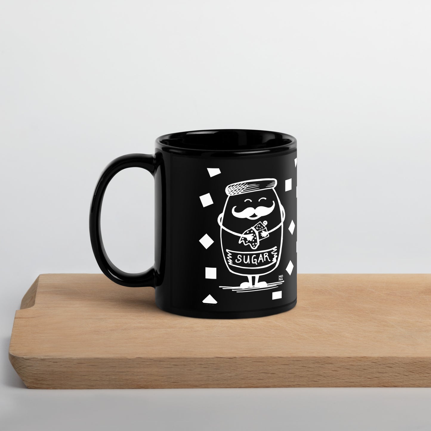 ImagiCup: The Expressive Design in Black Mug, 11oz, illustrated and unique design